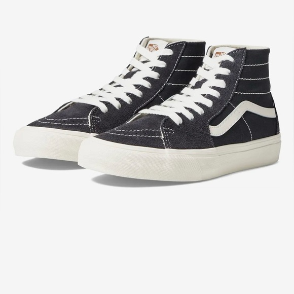 HP Vans Sk8-Hi Shoe Black Suede & Canvas. Men’s size 4, Women’s size 5 1/2. - Picture 2 of 7